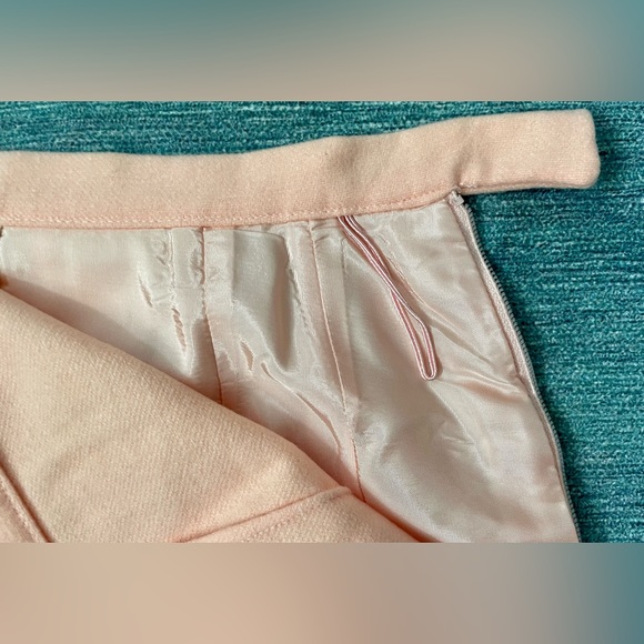 Vintage Retro 1960’s Mid Length Peach 100% Wool Skirt by a coordinate by Talbott - Picture 14 of 16